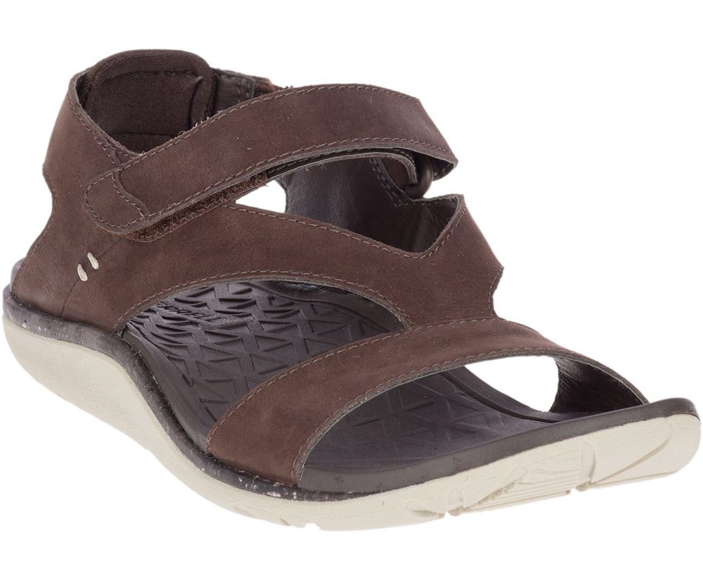 Merrell Sandaler Dame - Trailway Backstrap Læder - Brune - FME854326